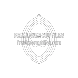 Butterfly Wind Spinner Template for Laser Cutting