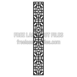 Decorative Geometric Wall Screen Pattern, Ready to Cut