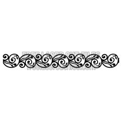 Decorative Scroll Panel Design for Laser Cutting