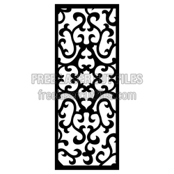 Decorative Scroll Screen Panel Ready to Cut for Doors
