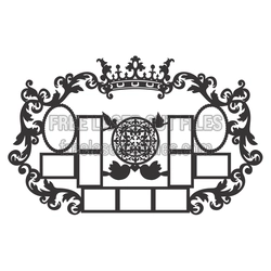 Ornate Multi-Photo Frame Laser Cut Design, Ready to Cut