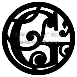 Split Letter G Monogram Laser Cut File, Ready to Cut