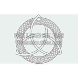 Triquetra Knot Laser Cutting Template