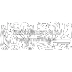 Buildable Pelican 3D Model Template for Laser Cutting