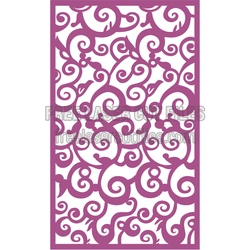 European Ornamental Panel Template for Laser Cutting