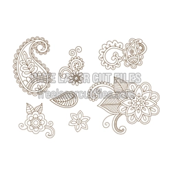 Henna Pattern Art Pack - Free Vector Templates