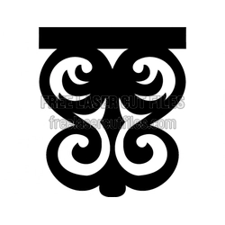 Ornamental Panel Template for Laser Cutting