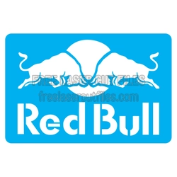 Red Bull Inspired Stencil Wall Art Laser Cut File
