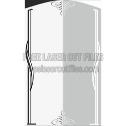 Sandblast Pattern — Ornamental Glass Design Template