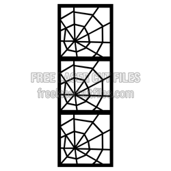 Decorative Geometric Door Panel Laser Cut Pattern