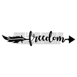 Freedom Arrow Sign Laser Cut File, Ready to Cut