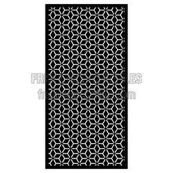 Geometric Honeycomb Decorative Panel for Laser Cutting