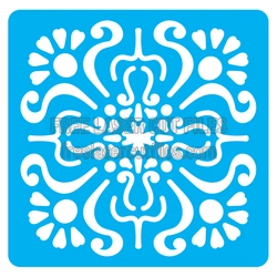 Ornamental Floral Stencil Design, Ready to Cut Decor File