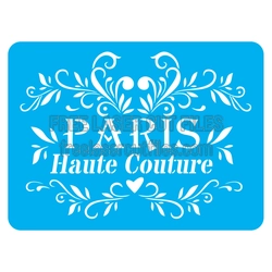 Paris Haute Couture Ornamental Stencil Design