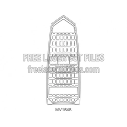 Unlabeled Laser Cutting Template for DIY Crafts