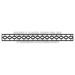 Decorative Brick Pattern Panel Ready to Cut