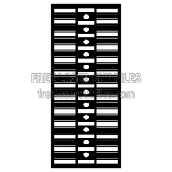 Decorative Door Screen Pattern Ready to Cut for CNC