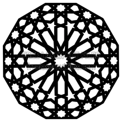 Decorative Mandala Door Panel Laser Cut File
