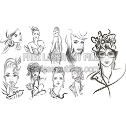 Fashion Sketch of a Girl — Free Vector CDR for Crafts