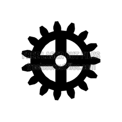 Gear Cutout Template for Laser & CNC Projects