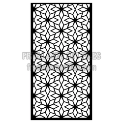 Geometric Decorative Door Screen Laser Cut Pattern