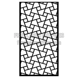 Geometric Decorative Screen Panel Ready to Cut