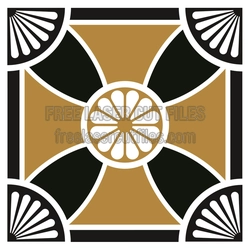 Geometric Floral Panel Laser Cut File, Decorative Pattern
