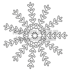 Intricate Snowflake Christmas Ornament Laser Cut File
