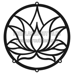 Lotus Dream Catcher Laser Cut File, Ready to Cut Decor