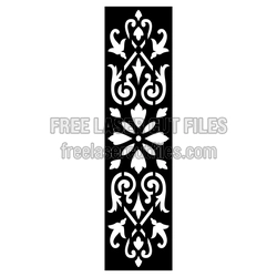 Ornamental Decorative Panel Pattern for Laser Cutting