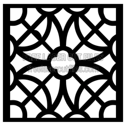 Ornamental Laser Cut Screen Panel Template Ready to Cut