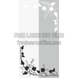 Branch, Leaves & Vine Sandblast Vector for Wall Art
