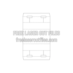 Carton Packaging Template for Laser Cutting