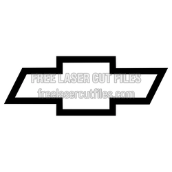 Chevy Bowtie Logo Laser Cut Vector Template