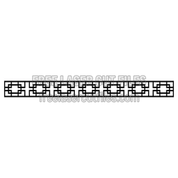 Decorative Geometric Door Screen Panel Laser Cut File