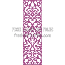 European Ornamental Panel Template for Laser Cutting