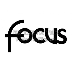 Focus Logo Template for Laser Cutting