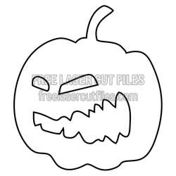 Halloween Jack-o'-Lantern Pumpkin Laser Cut File
