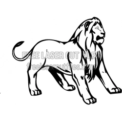 Lion Mascot Template for Laser Cutting