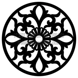 Round Mandala Decorative Pattern Laser Cut File