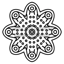 Sacred Mandala Flower Laser Cut File, Layered Craft Design