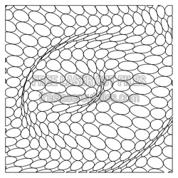 Abstract Oval Mosaic Panel Ready to Cut for Laser Projects
