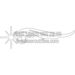 Decorative Ornamental Panel Template for Laser Cutting