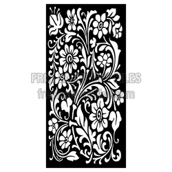 Floral Decorative Panel Screen Pattern Ready to Cut