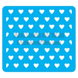 Heart Pattern Stencil for Laser Cutting, Ready to Cut