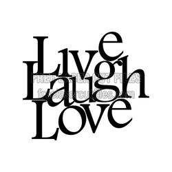 Live, Laugh & Love Home Quote Sign Template