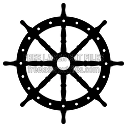 Nautical Ship Wheel Mandala Laser Cut Wall Decor