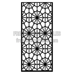 Geometric Star Panel Laser Cut Pattern, Ready to Cut