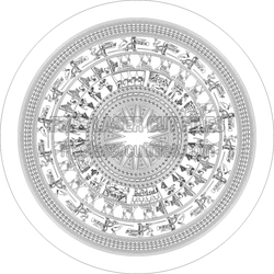 Trong Dong Drum Vector Set - Traditional Dong Son Motifs