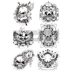Creepy Skull Vector Pack for Laser Cutting